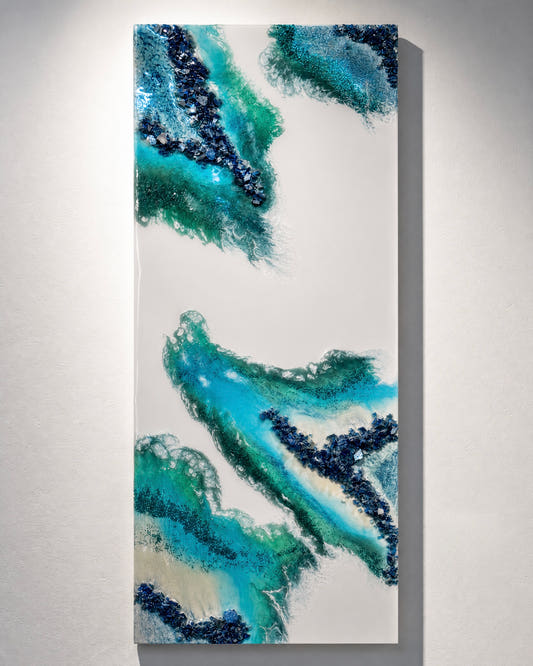 Resin White & Green Wall Hanging