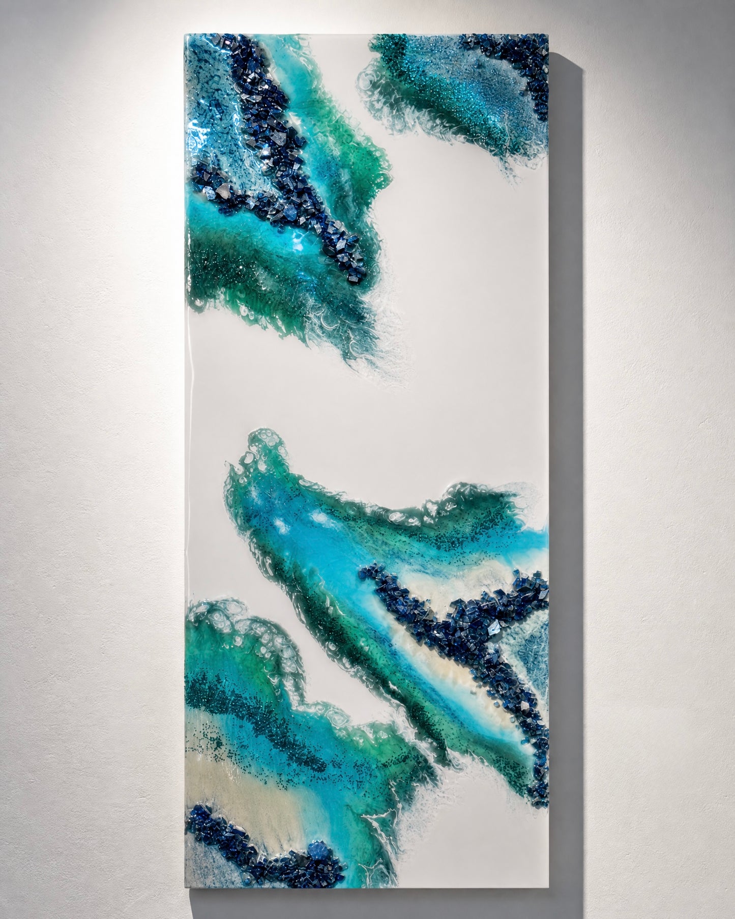 Resin White & Green Wall Hanging