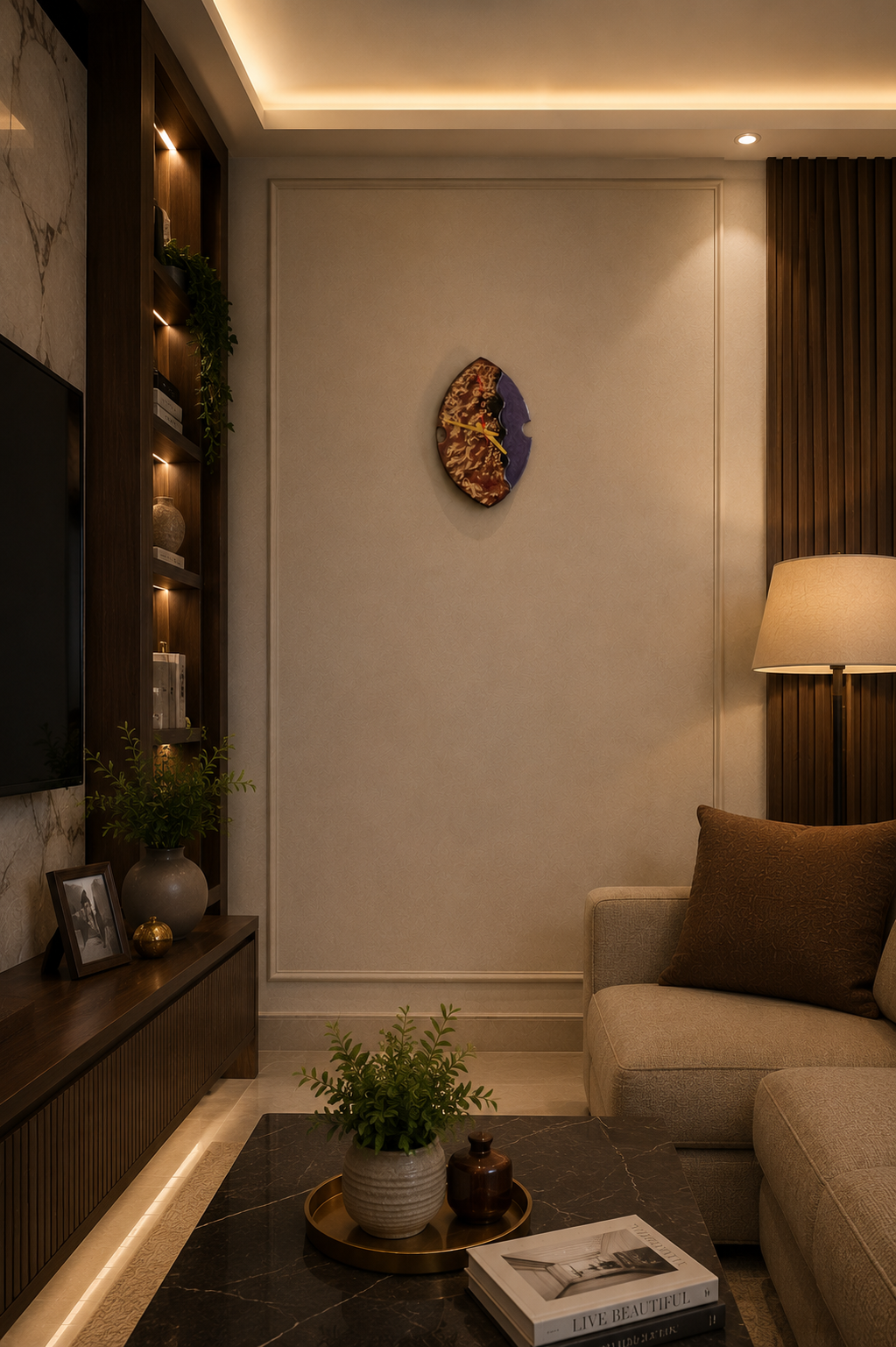 Wall Clock Small (Eye Shape)