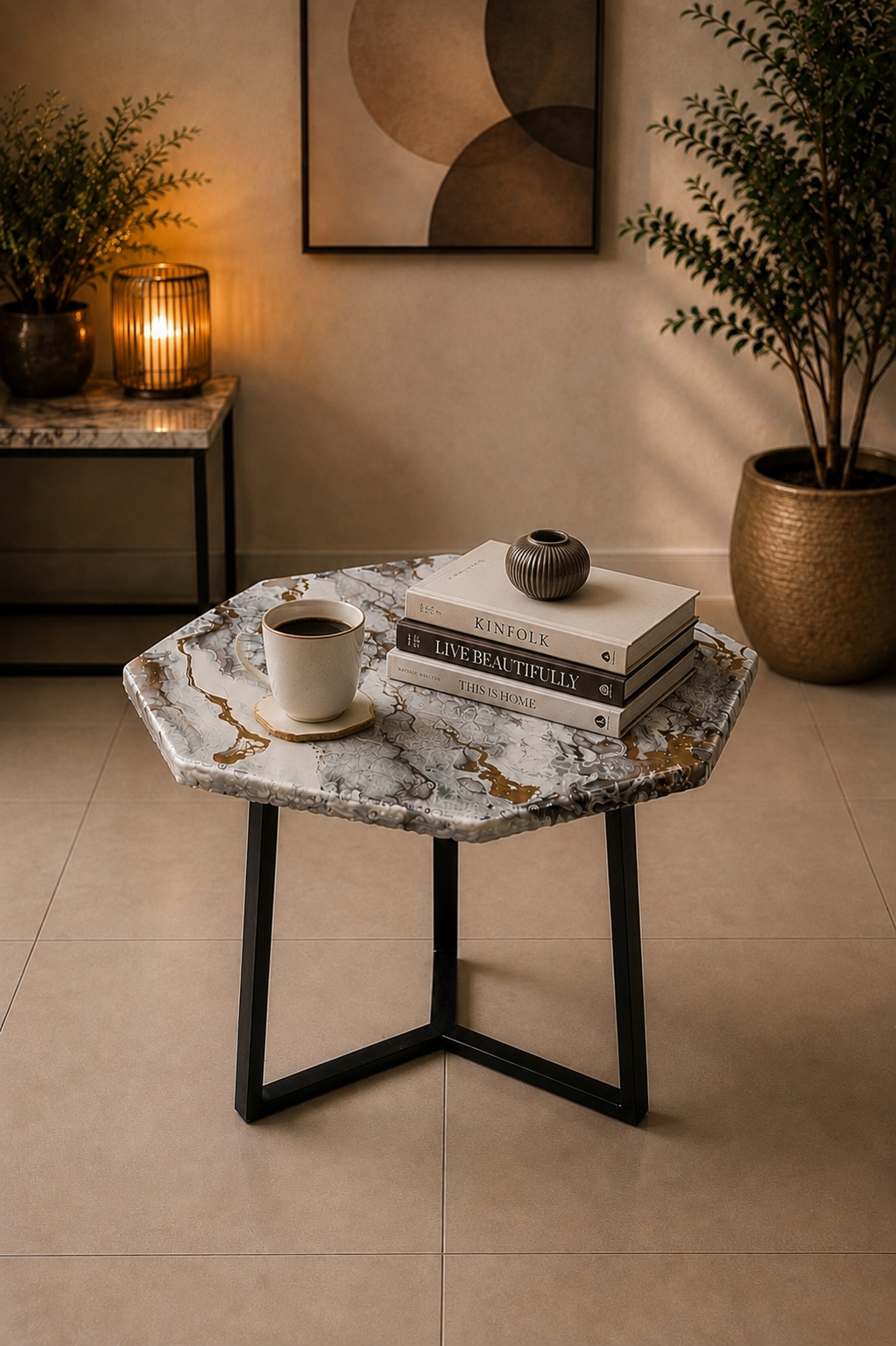 Coffee Table | Octagonal Shap (Pair)