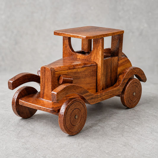Wooden-Miniature-Vintage-Toy-Car