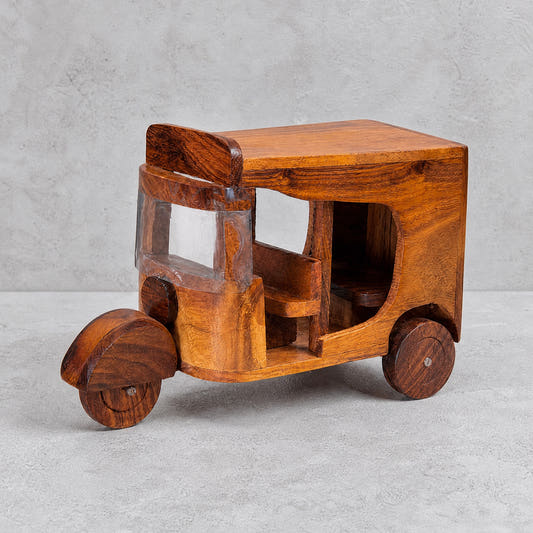 Wooden-Miniature-Toy-Rickshaw
