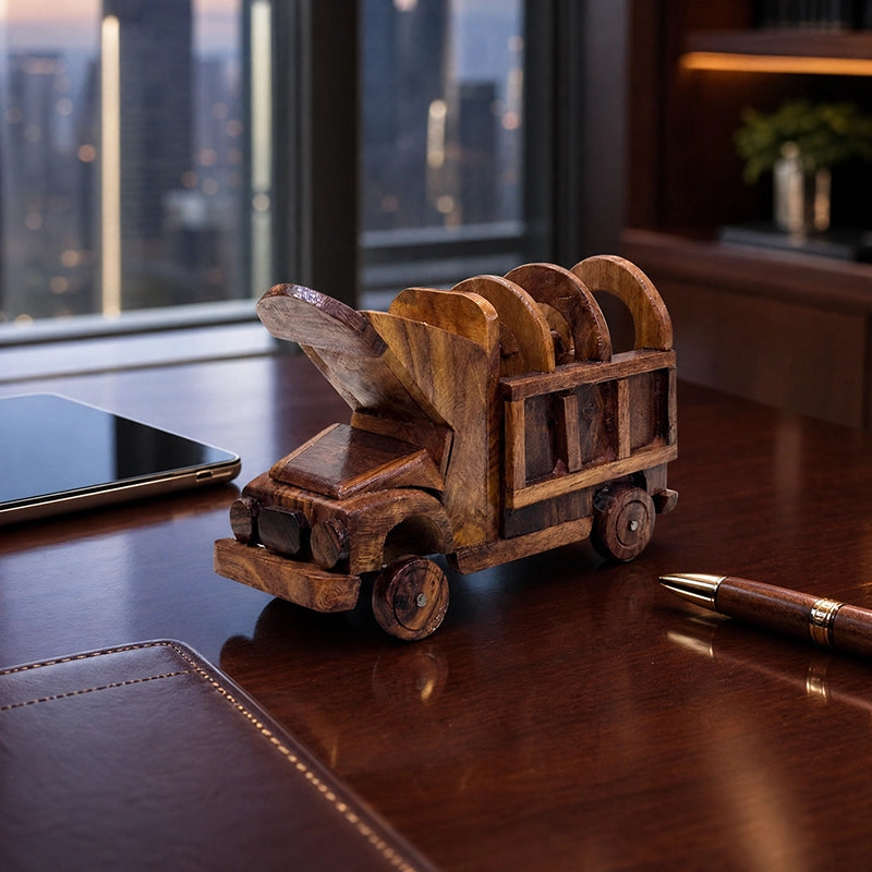Wooden Miniature Toy Truck