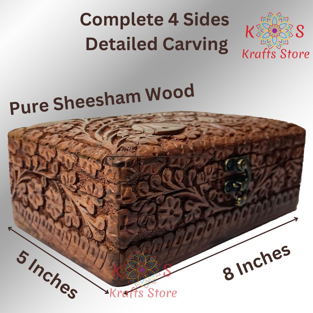 Cigar Box, Sheesham wood, front view