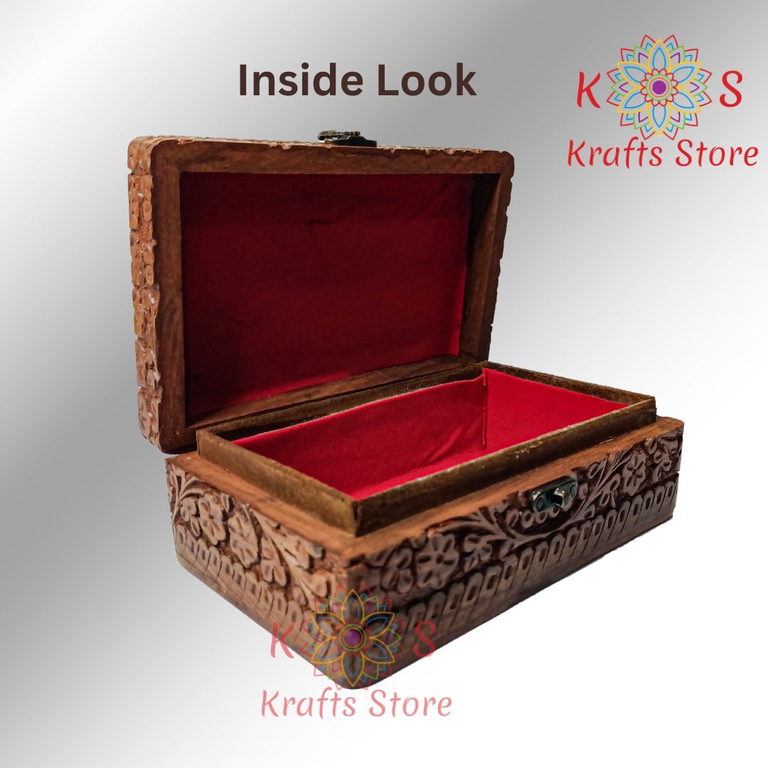 Cigar Box, Sheesham wood, interior detail