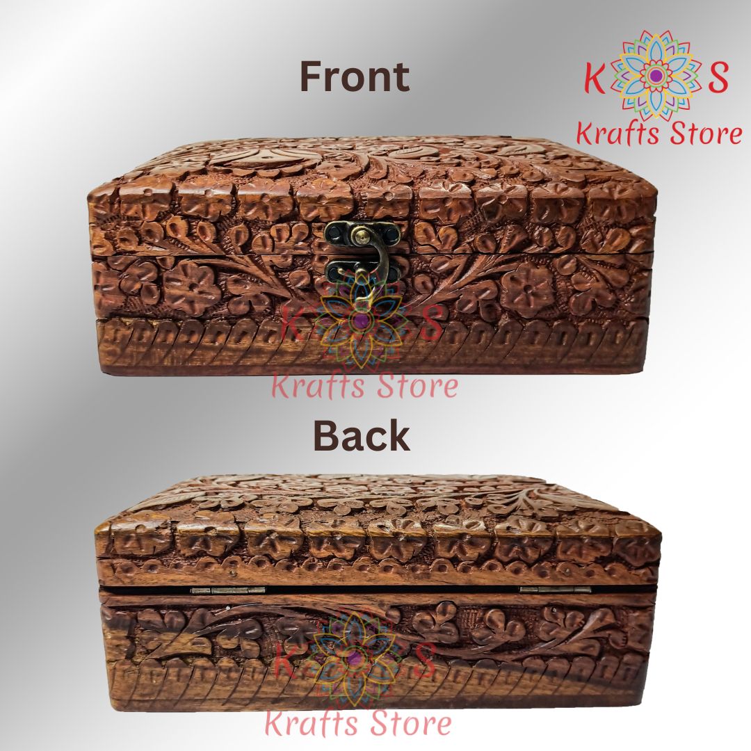 Cigar Box, Sheesham wood, closed view