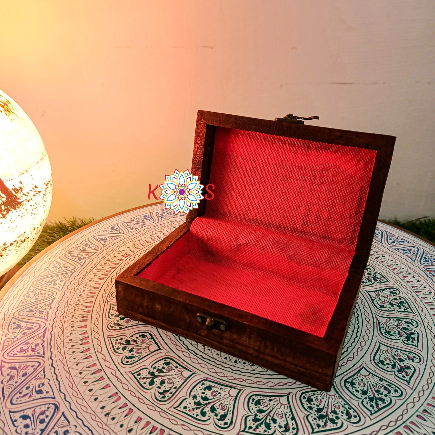 Jewelry Box Small Jali Brass