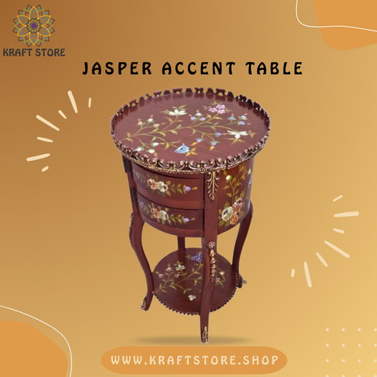 Hand Painted Furniture, Hand Painted Side Table, Hand Painted Corner Table,
Chester