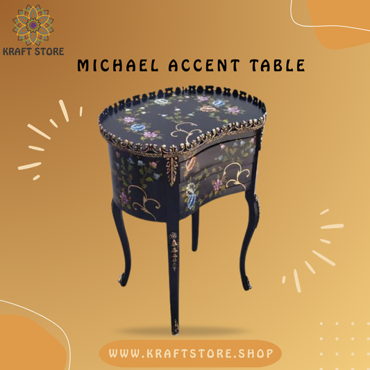 Hand Painted Furniture, Hand Painted Side Table, Hand Painted Corner Table,
Chester