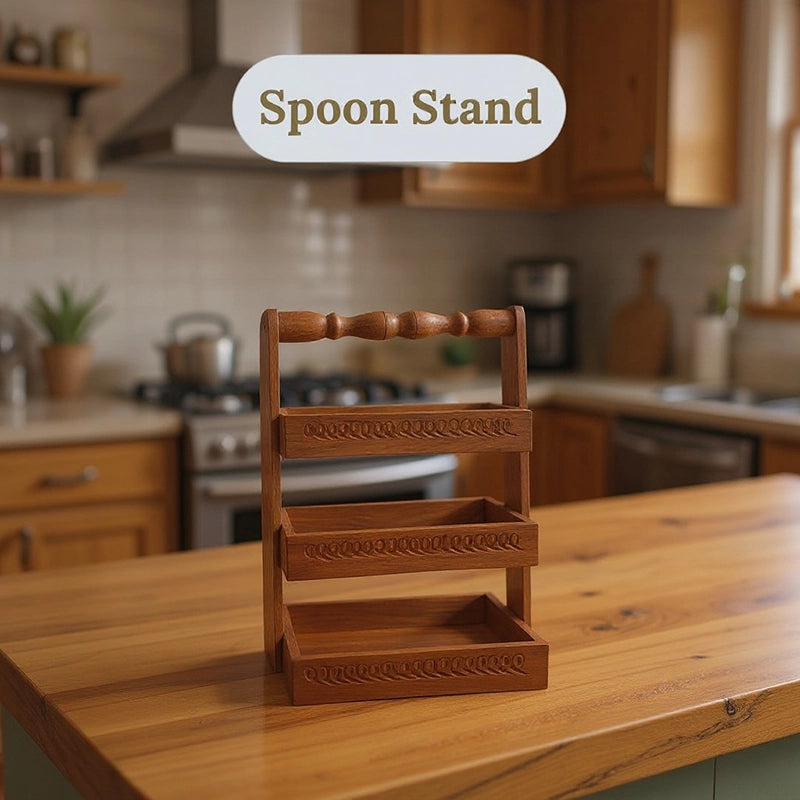 Spoon Stand with Carving Work