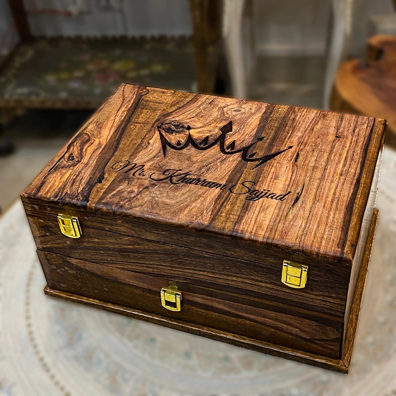 Multi-Functional Organizer with Drawer for Watches, Sunglasses, Cufflinks, Rings & Earrings