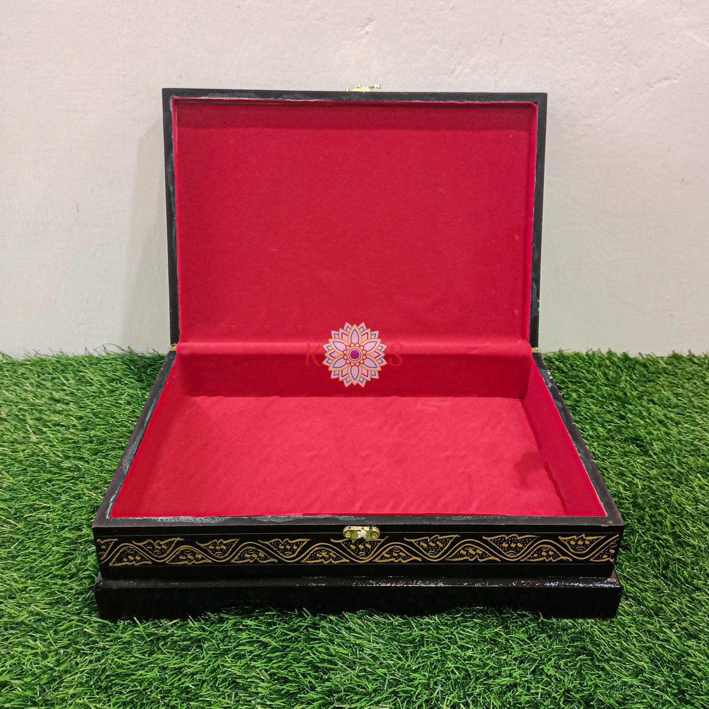 Quran Box with Rail and 99 Names of Allah Golden